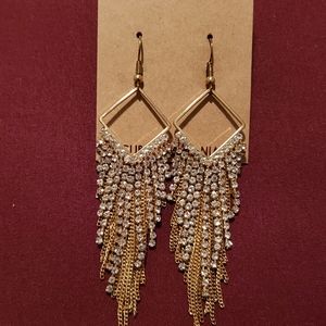 Gold Chandelier Fashion Earrings